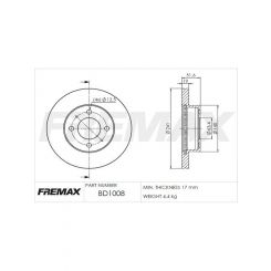 Fremax Brake Disc Front Pair