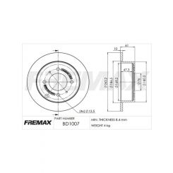 Fremax Brake Disc Rear Pair