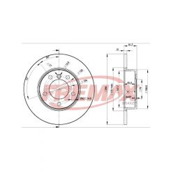 Fremax Brake Disc Front Pair Bmw E36 318I