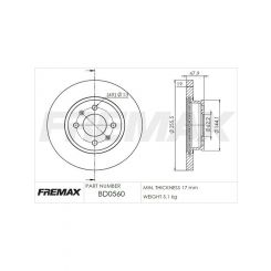 Fremax Brake Disc Front Pair