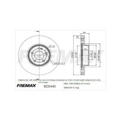 Fremax Brake Disc Front Pair