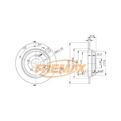 Fremax Brake Disc Rear Pair Mercedes Vito Viano