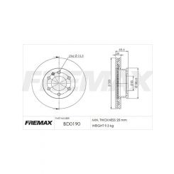 Fremax Brake Disc Front Pair
