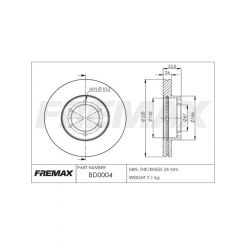 Fremax Brake Disc Front Pair