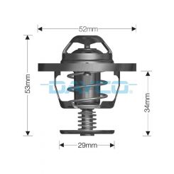 Dayco Thermostat 52mm Dia 85C Boxed