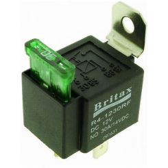Britax Mini Relay Fused 12V 30Amp N/O 4 Pin [ref Narva 68060]