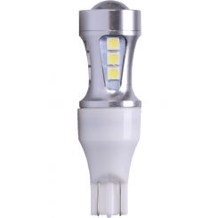 Autolamps Pkt 1 White LED Wedge Globe 12/24V Illum W2.1X9.5D W5W Blst Pck