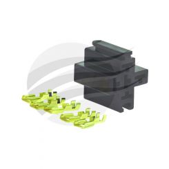 Jaylec Pack 10 Relay Base Stackable With Tabs