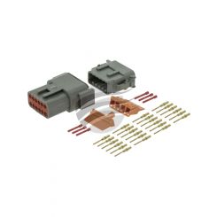 Deutsch Pck 10 Dtm Series 12 Way Conn Kit Incl Gold Terminals & Wedges