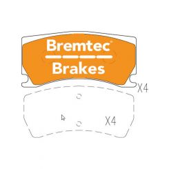 Bremtec Evolve Hybrid-Carbon Brake Pad
