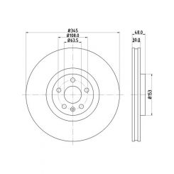 Bremtec Euro-Line Disc Brake Rotor (Pair) 345mm