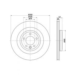 Bremtec Euro-Line High Grade Disc Brake Rotor (Pair) 350mm