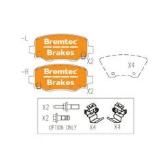 Bremtec Pro-Series Brake Pad