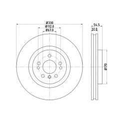 Bremtec Euro-Line High Grade Disc Brake Rotor (Pair) 330mm