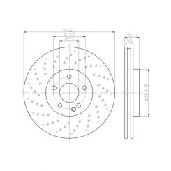 Bremtec Euro-Line High Grade Disc Brake Rotor (Pair) 320mm