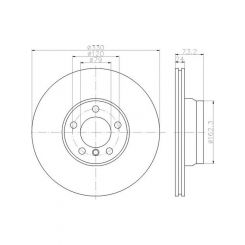 Bremtec Euro-Line Disc Brake Rotor (Single) 330mm
