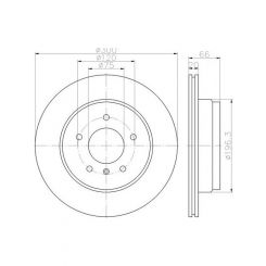Bremtec Euro-Line Disc Brake Rotor (Pair) 300mm
