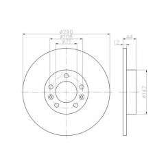 Bremtec Euro-Line Disc Brake Rotor (Pair) 289.7mm
