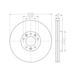 Bremtec Euro-Line Disc Brake Rotor (Pair) 303.8mm