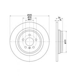 Bremtec Euro-Line Disc Brake Rotor (Pair) 325mm