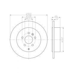 Bremtec Euro-Line Disc Brake Rotor (Pair) 302.2mm