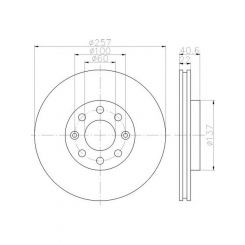 Bremtec Euro-Line Disc Brake Rotor (Pair) 257.2mm