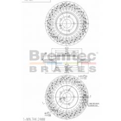 Bremtec Euro-Line Disc Brake Rotor (Pair) 330mm