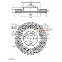 Bremtec Euro-Line Disc Brake Rotor (Single) 360mm