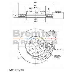 Bremtec Euro-Line Disc Brake Rotor (Pair) 295.1mm