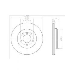 Bremtec Euro-Line Disc Brake Rotor (Pair) 297.8mm