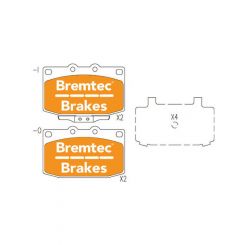 Bremtec Evolve Hybrid-Carbon Brake Pad