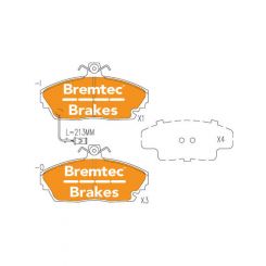 Bremtec Pro-Series Brake Pad