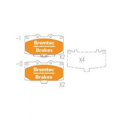Bremtec Evolve Hybrid-Carbon Brake Pad