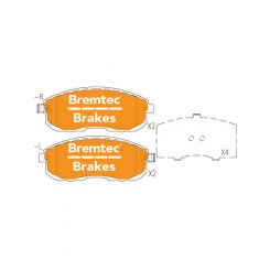 Bremtec Pro-Series Brake Pad