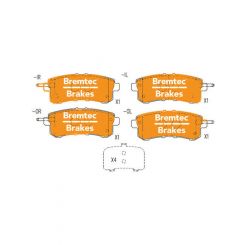 Bremtec Pro-Series Brake Pad