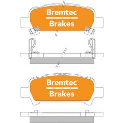 Bremtec Evolve Hybrid-Carbon Brake Pad