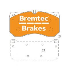 Bremtec Evolve Hybrid-Carbon Brake Pad