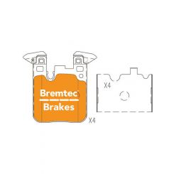 Bremtec Evolve Hybrid-Carbon Brake Pads