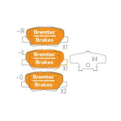 Bremtec Pro-Series Brake Pad