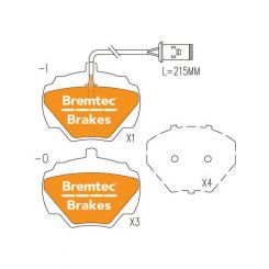 Bremtec Pro-Series Brake Pad