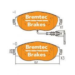 Bremtec Evolve Hybrid-Carbon Brake Pad