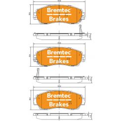 Bremtec Pro-Series Brake Pad