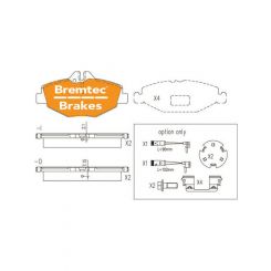 Bremtec Trade Line Brake Pad
