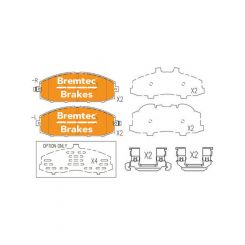Bremtec Pro-Series Brake Pad