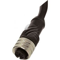 Digisafe M12 Female Cable Connector Straight, 4 Poles 4 Wires Pvc