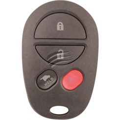 Aunger For Toyota Camry 4 Button Remote 2006-2011 Grey Rubber Aftermar