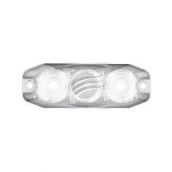 Autolamps White 3 Module LED Emergency Lamp 12/24V Flush Mount 25cm