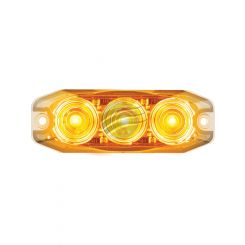 Autolamps Amber 3 Module LED Emergency Lamp 12/24V Flush Mount 25cm