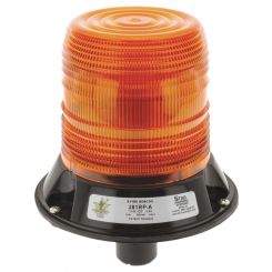 Star LED Amber Beacon 9-32V Pole Din Mount 12 Strobe 1 Rotate