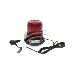 Star LED Red Beacon 9-32V Magnetic Mount W/Cig Plug 12 Strobe 2 Rot